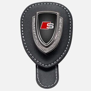 AUDI S Sunglasses leather Holder for Car Suit for Audi cars-NWT